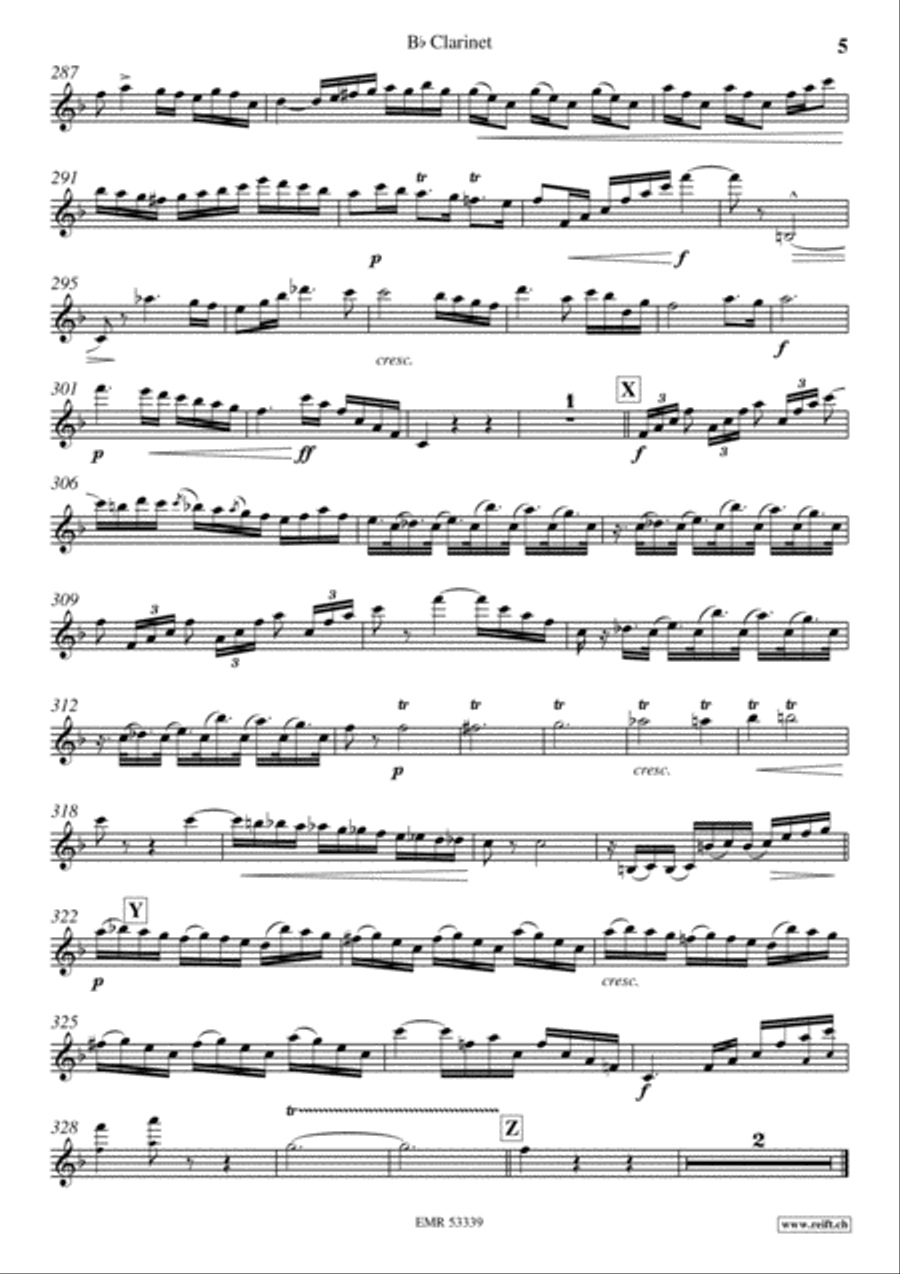 Concertino Clarinet Solo scores gallery preview page 6