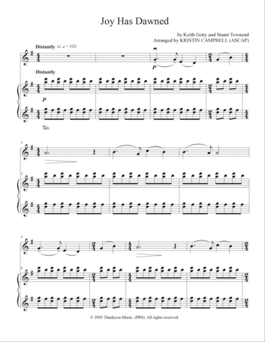 Joy Has Dawned Violin Solo scores gallery preview page 2