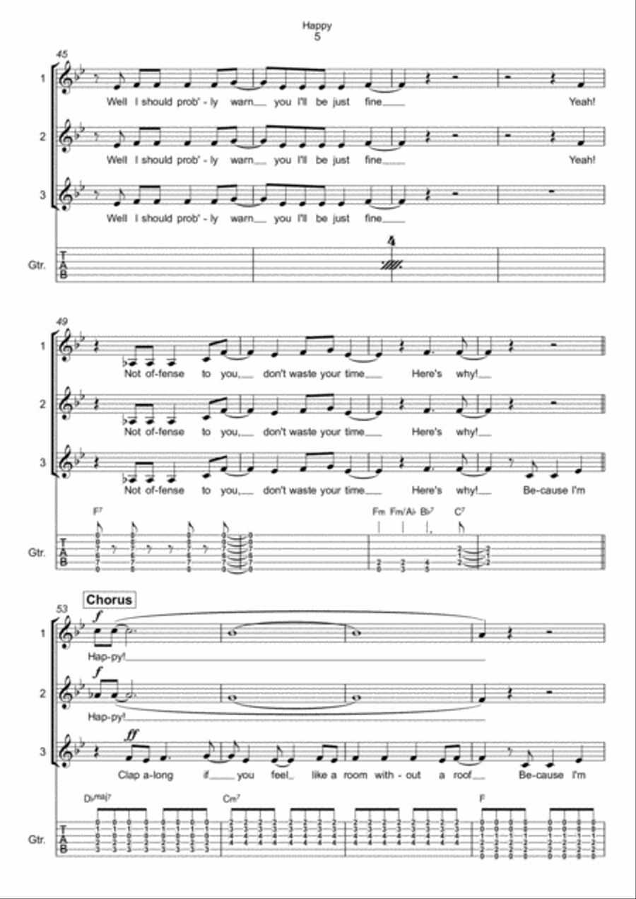 Happy 3-Part scores gallery preview page 5