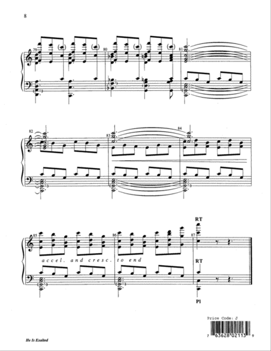 He Is Exalted 5-Octaves scores gallery preview page 15