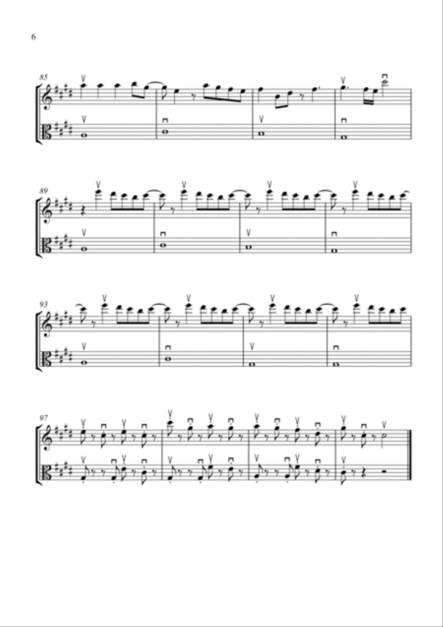 Bloody Mary String Duet scores gallery preview page 6