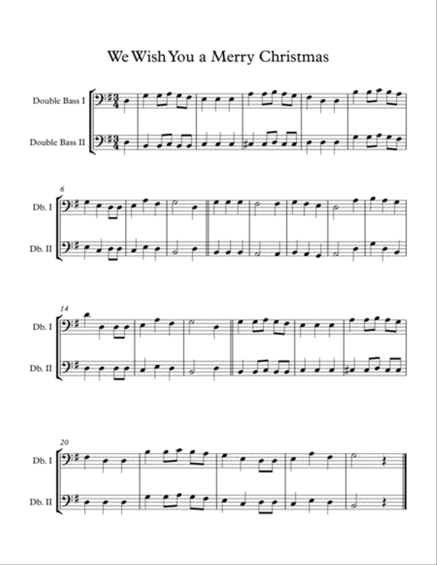 Easy Christmas Duets for Early Intermediate Bass Duet Volume 3 String Duet scores gallery preview page 2