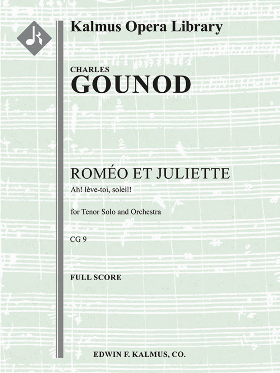 Romeo and Juliet, Act II, Aria: Ah! Leve-toi, soleil (tenor) Full Orchestra scores gallery preview page 1