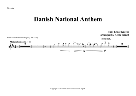 Danish National Anthem (Der er et yndigt land) for Symphony Orchestra (KT Olympic Anthem Series) image number null