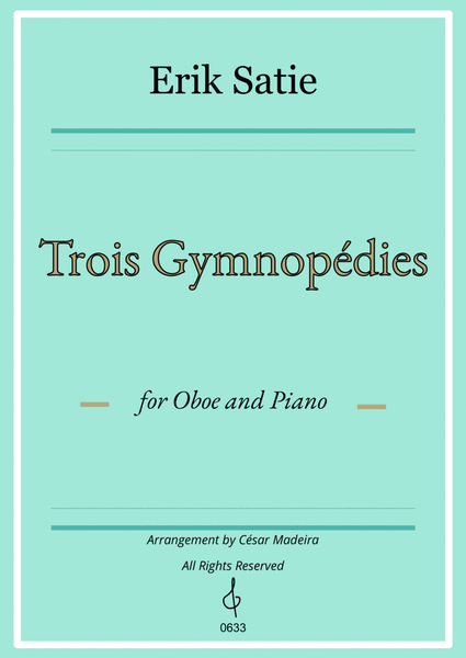 Three Gymnopedies by Satie - Oboe and Piano (Individual Parts) image number null