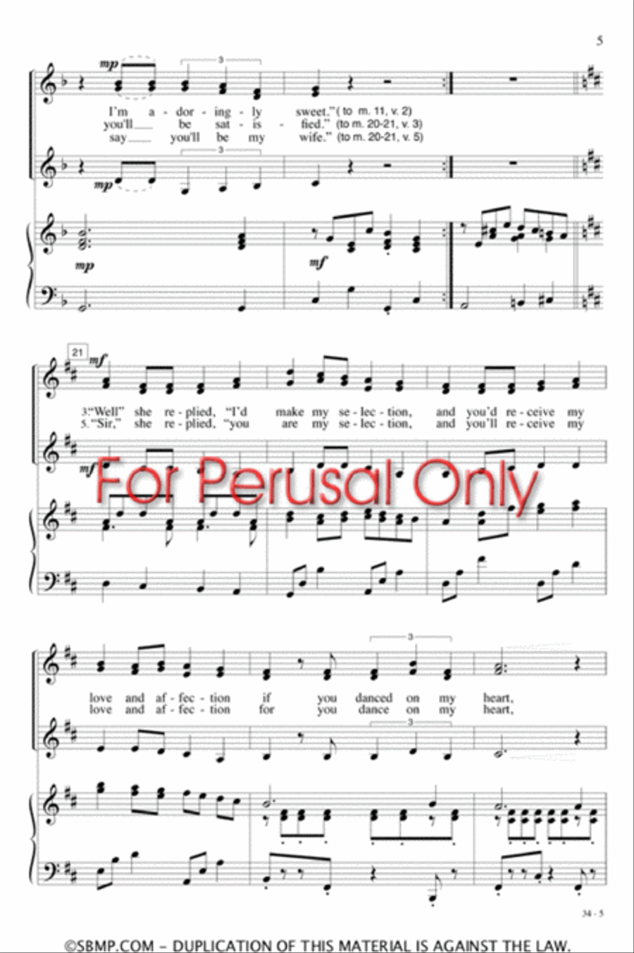 Dance on My Heart - SSA Octavo SSA scores gallery preview page 4