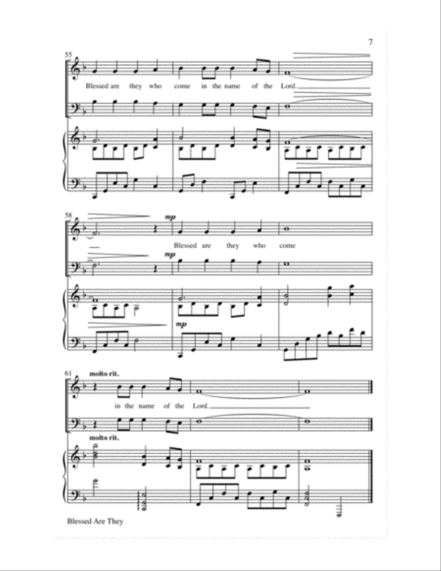 Blessed Are They 4-Part scores gallery preview page 8