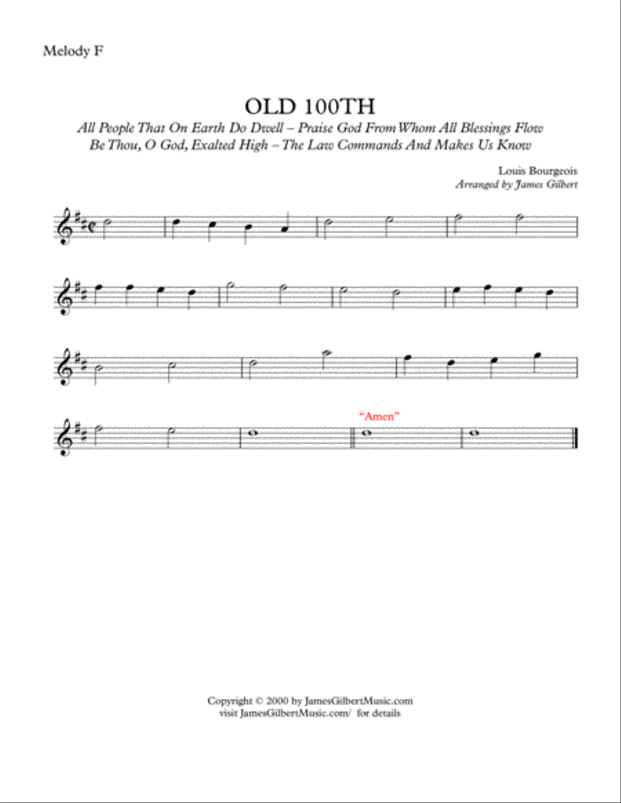 OLD 100TH Small Ensemble scores gallery preview page 4