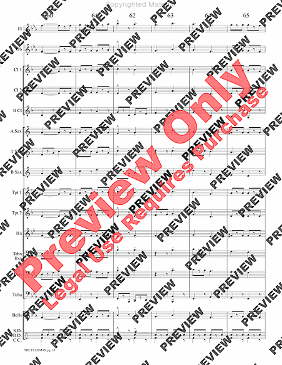 The Talisman Concert Band scores gallery preview page 13