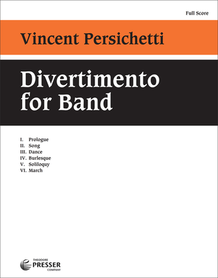 Book cover for Divertimento For Band