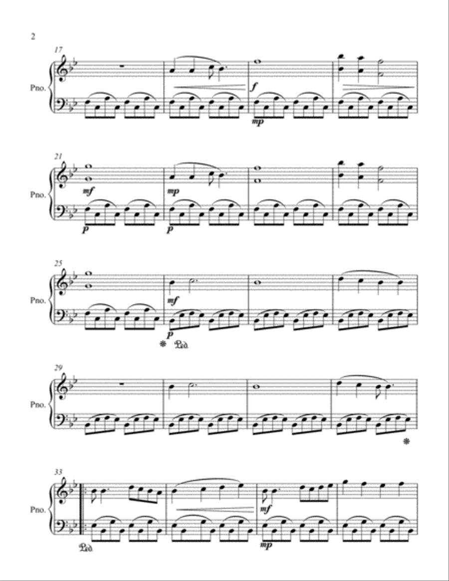 Trying the Simple Easy Piano scores gallery preview page 2