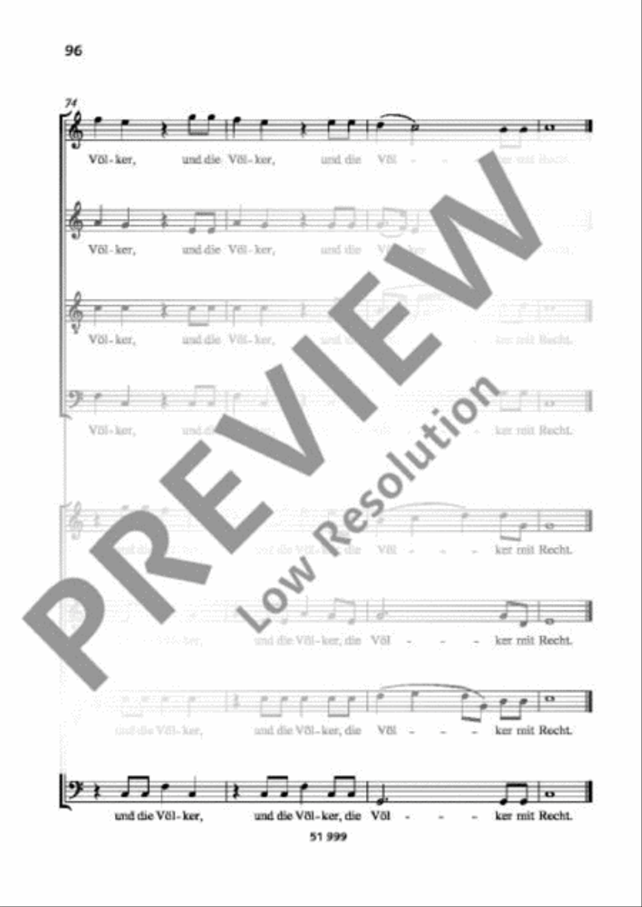 Singet dem Herrn ein neues Lied 4-Part scores gallery preview page 18