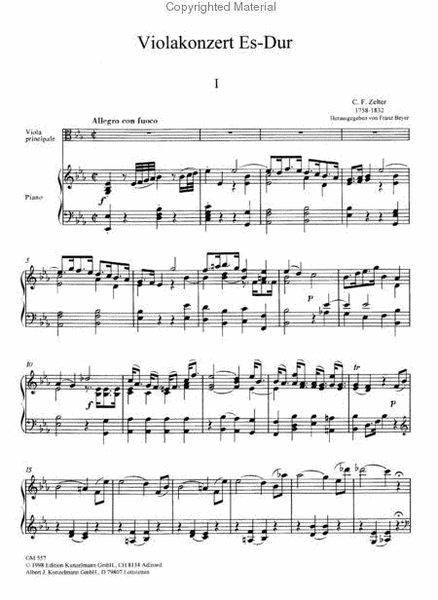 Concerto for viola in E-flat major