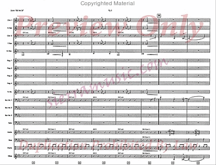 Bill, Not Gil Bill, Not Gil Jazz Ensemble scores gallery preview page 6