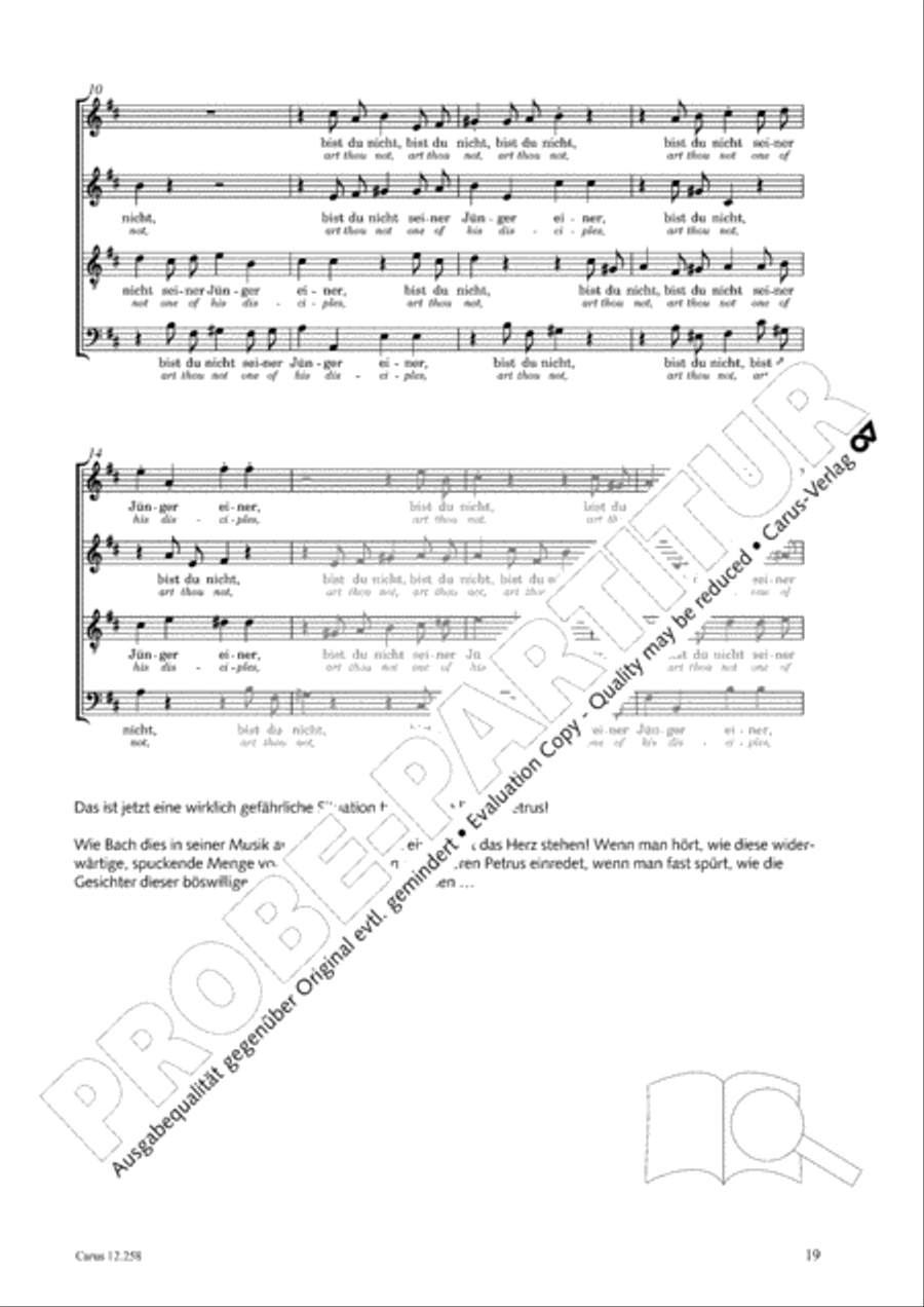 Johann Sebastian Bachs Johannes-Passion fur Kinder und Jugendliche STB scores gallery preview page 20