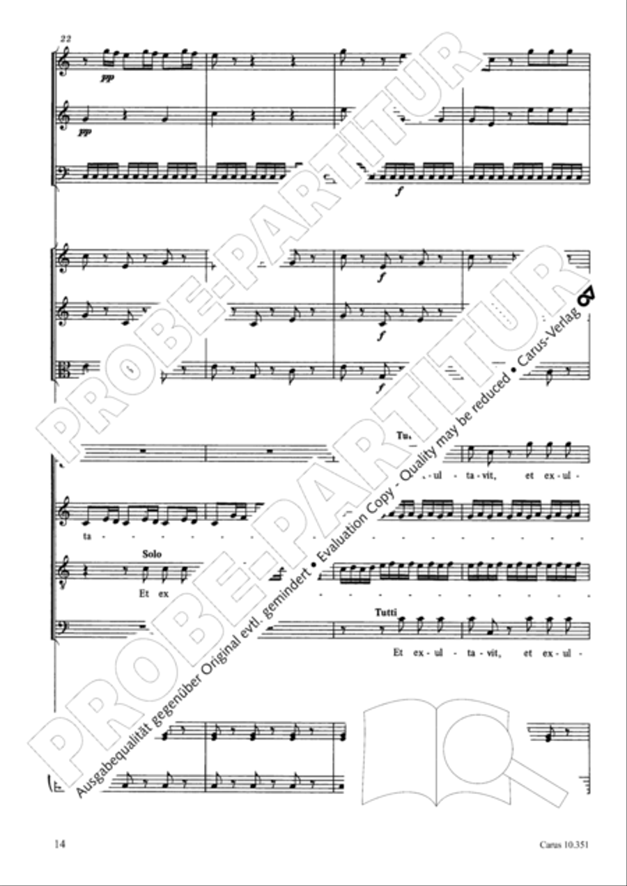 Magnificat 4-Part scores gallery preview page 15