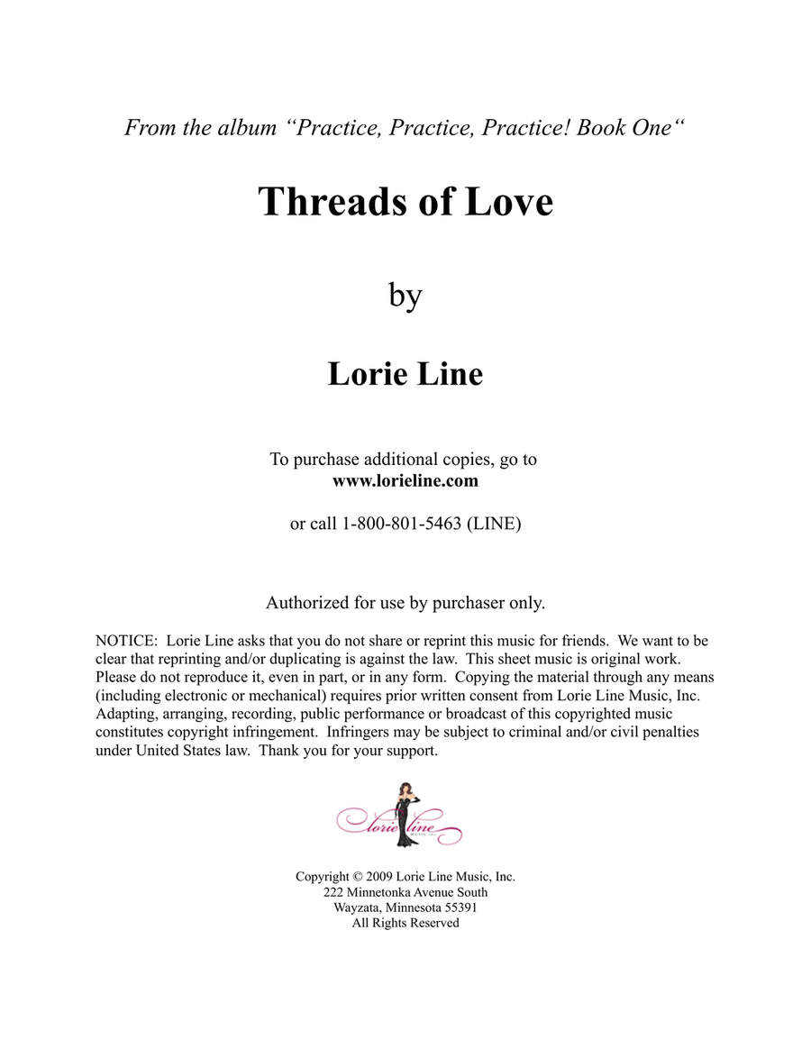 Threads Of Love - EASY! Easy Piano scores gallery preview page 1