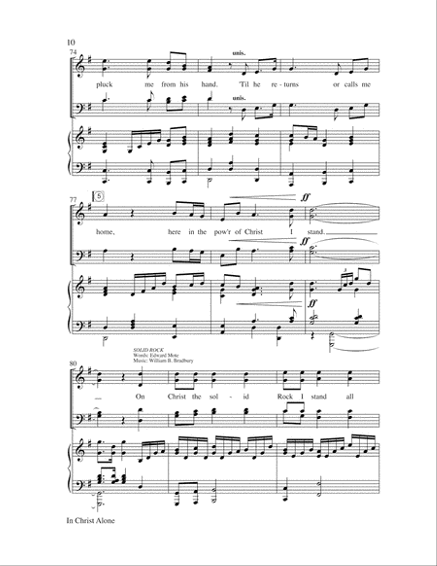 In Christ Alone 4-Part scores gallery preview page 10