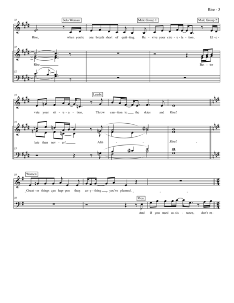 RISE Vocal Parts (
