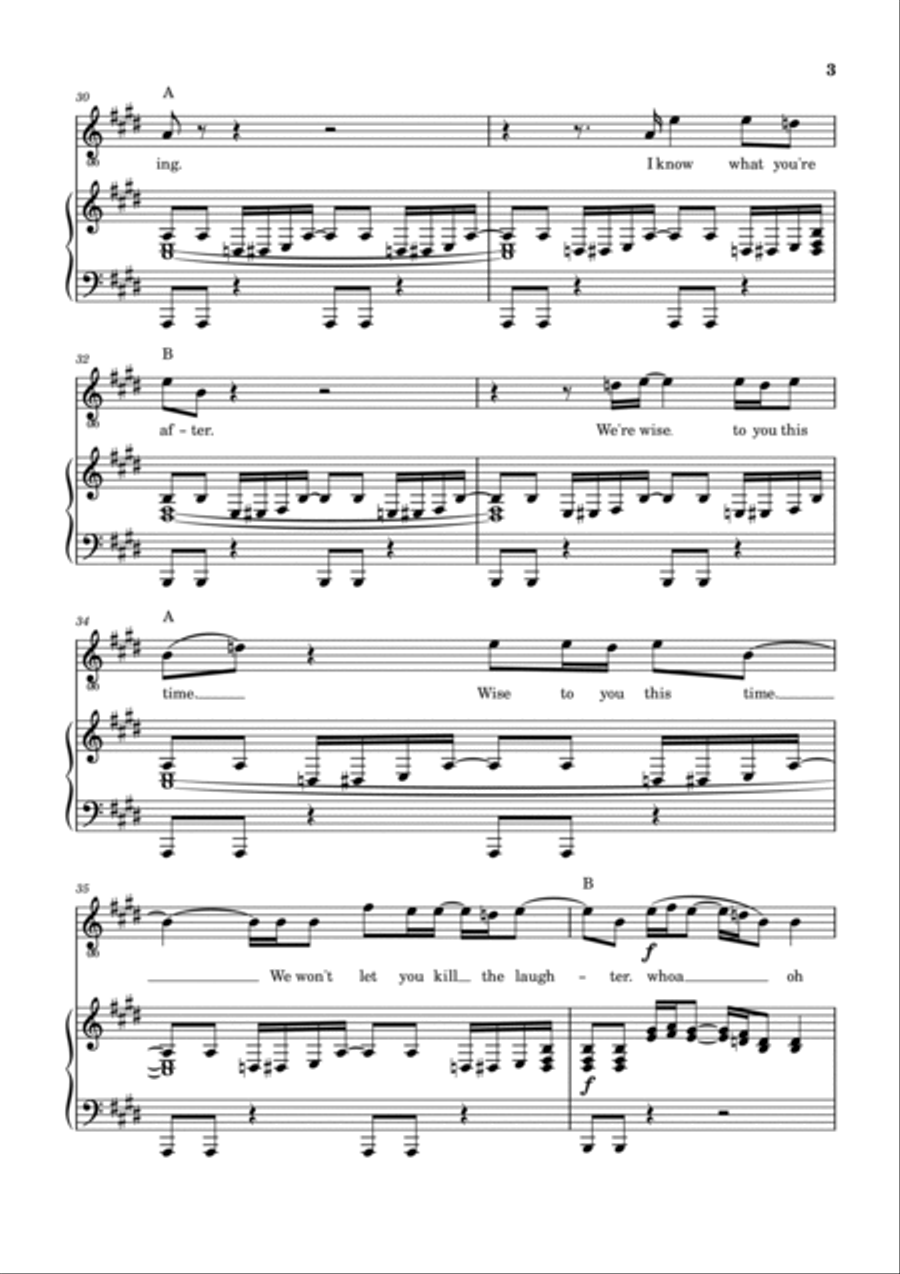 Lunatic Fringe Voice scores gallery preview page 4