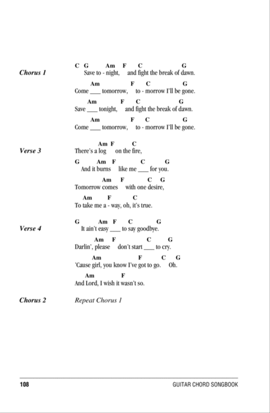 Save Tonight Save Tonight Acoustic Guitar scores gallery preview page 2