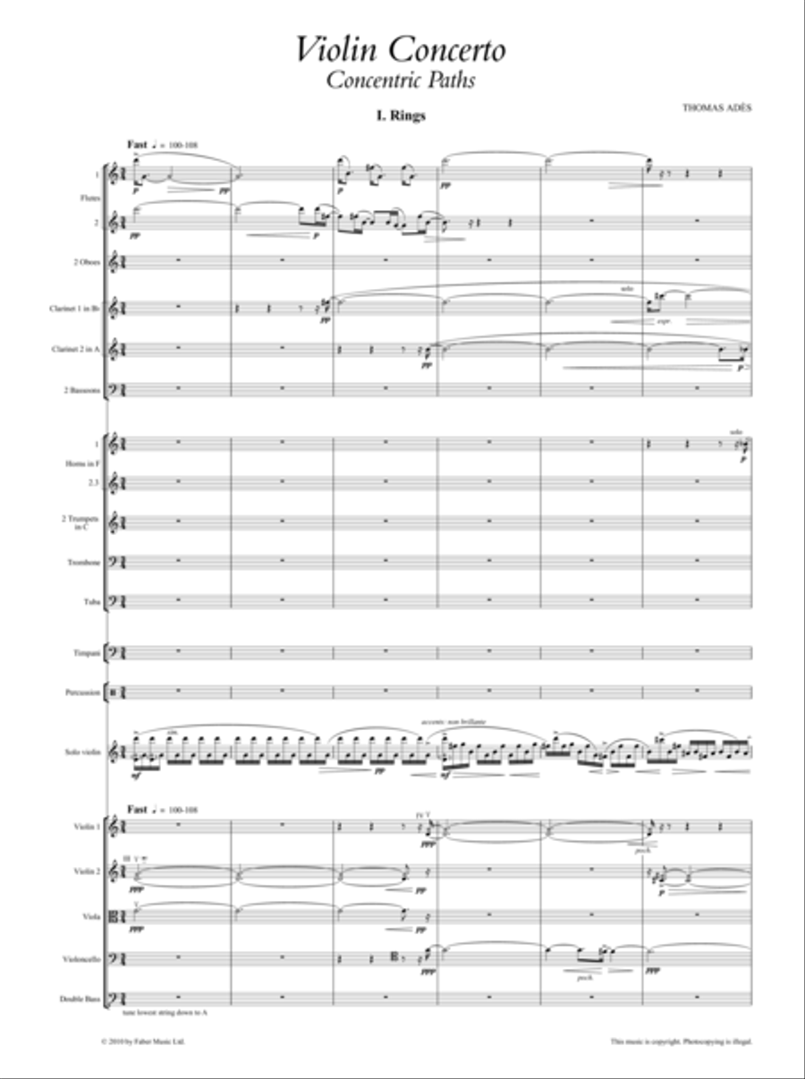 Violin Concerto Full Orchestra scores gallery preview page 2