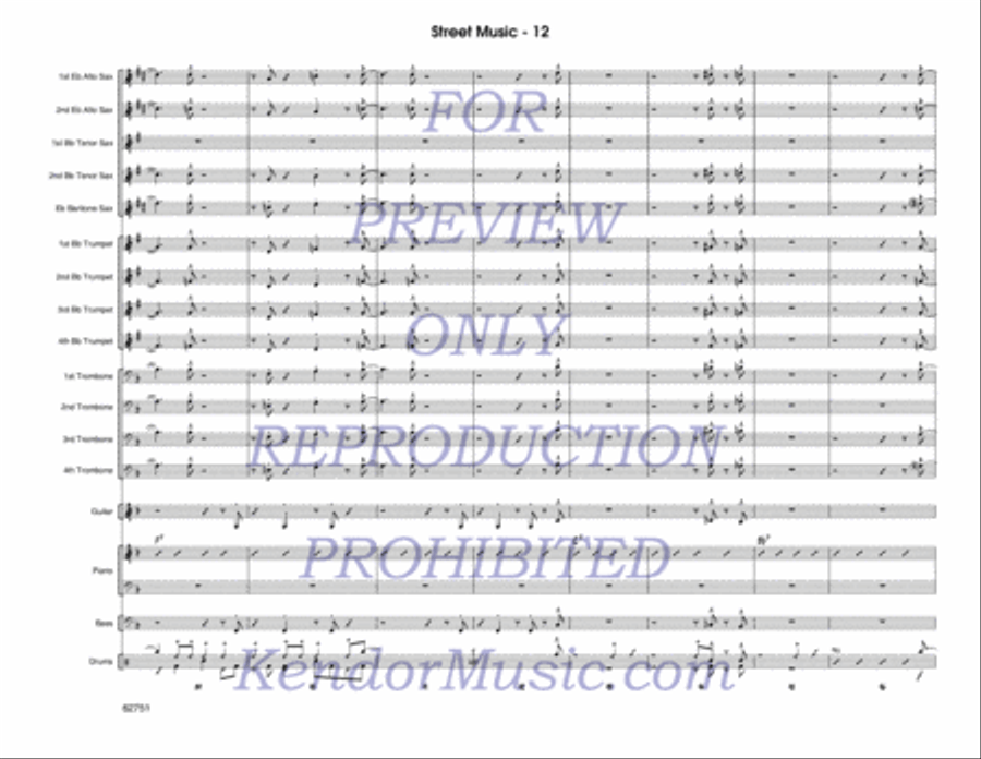 Street Music (Score) Street Music (Score) Jazz Ensemble scores gallery preview page 13