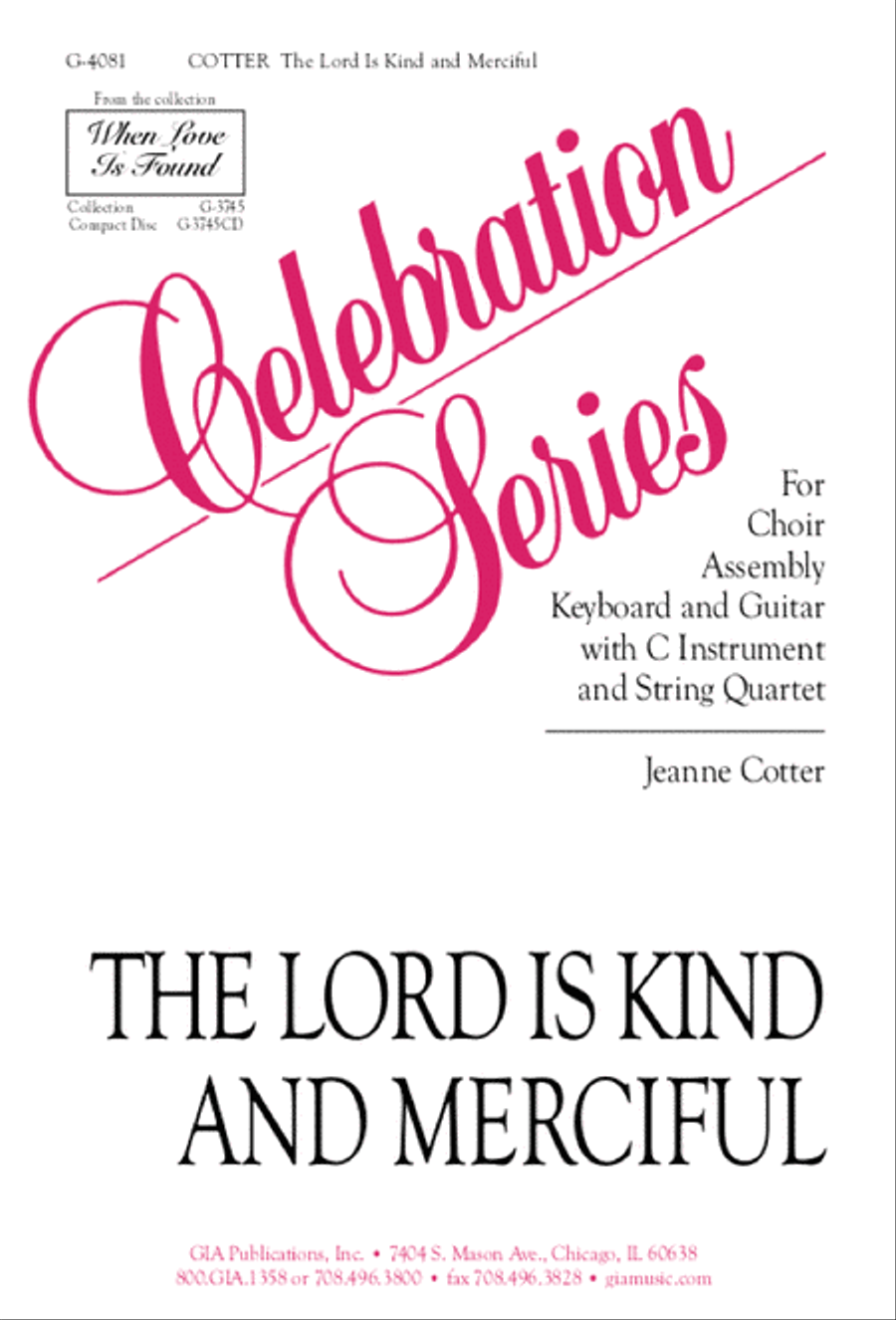 The Lord Is Kind and Merciful 4-Part scores gallery preview page 9