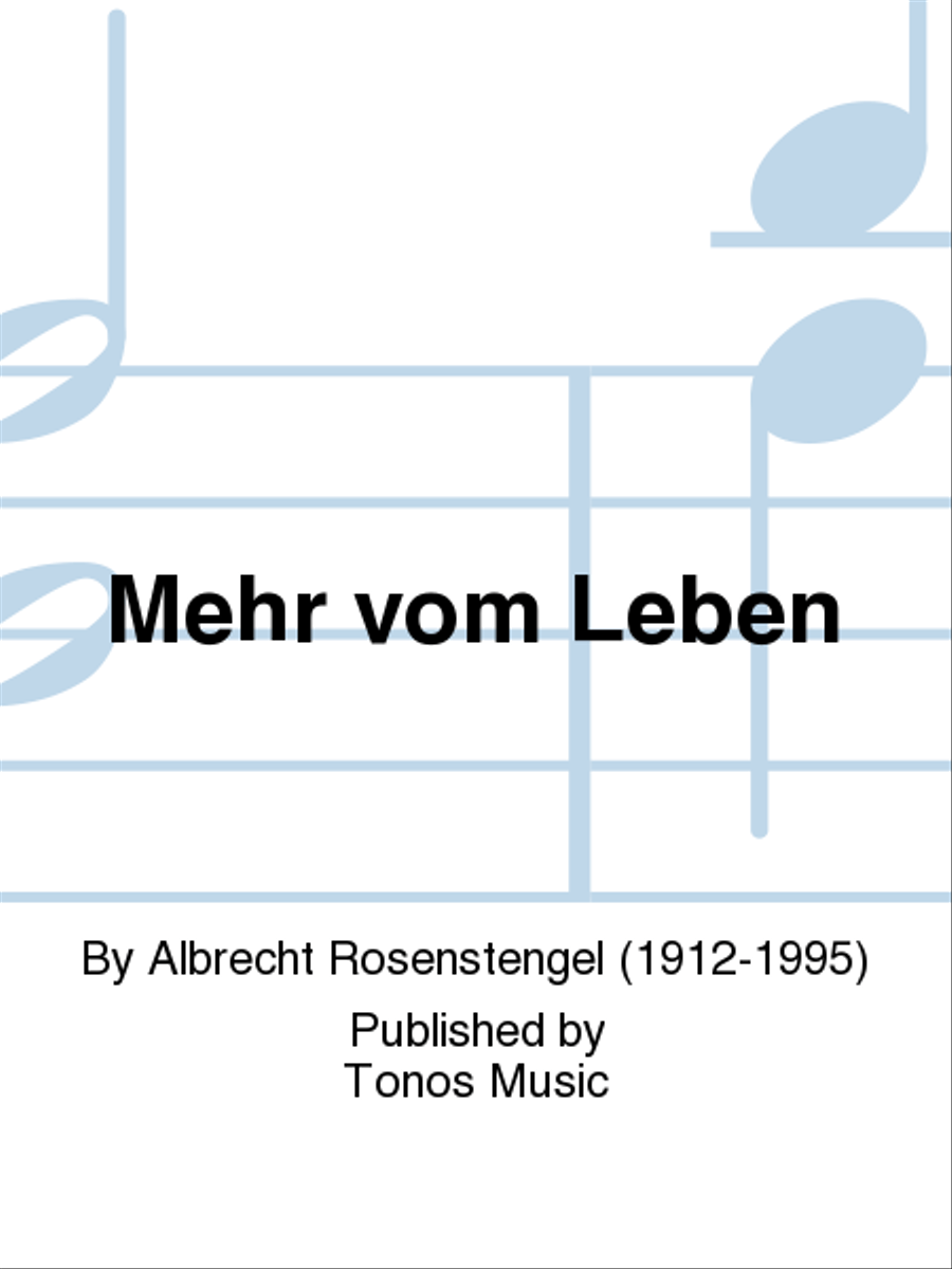 Mehr vom Leben Men's Choir scores gallery preview page 1