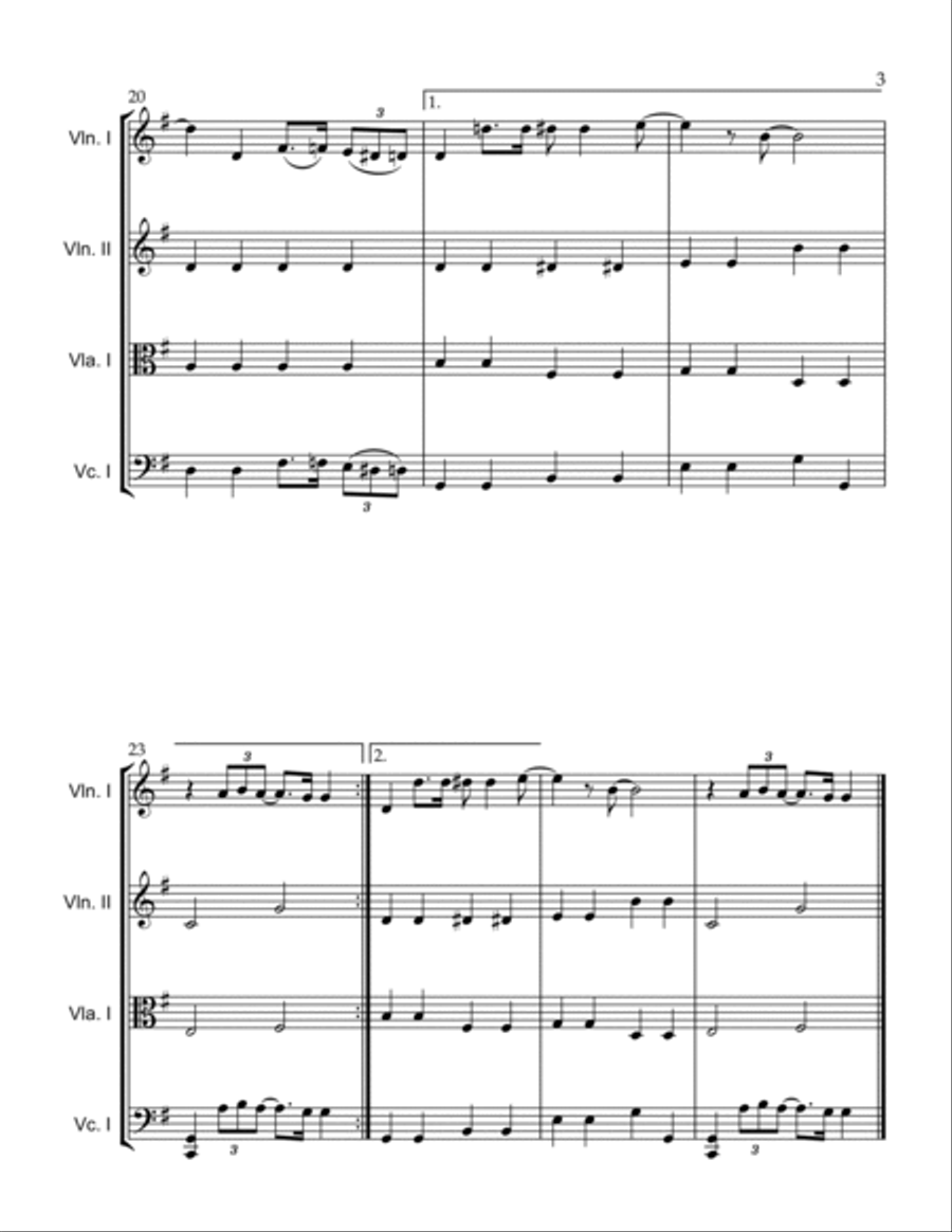 All You Need Is Love String Quartet scores gallery preview page 3