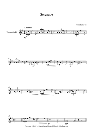 Book cover for Serenade - Franz Schubert (Trumpet)