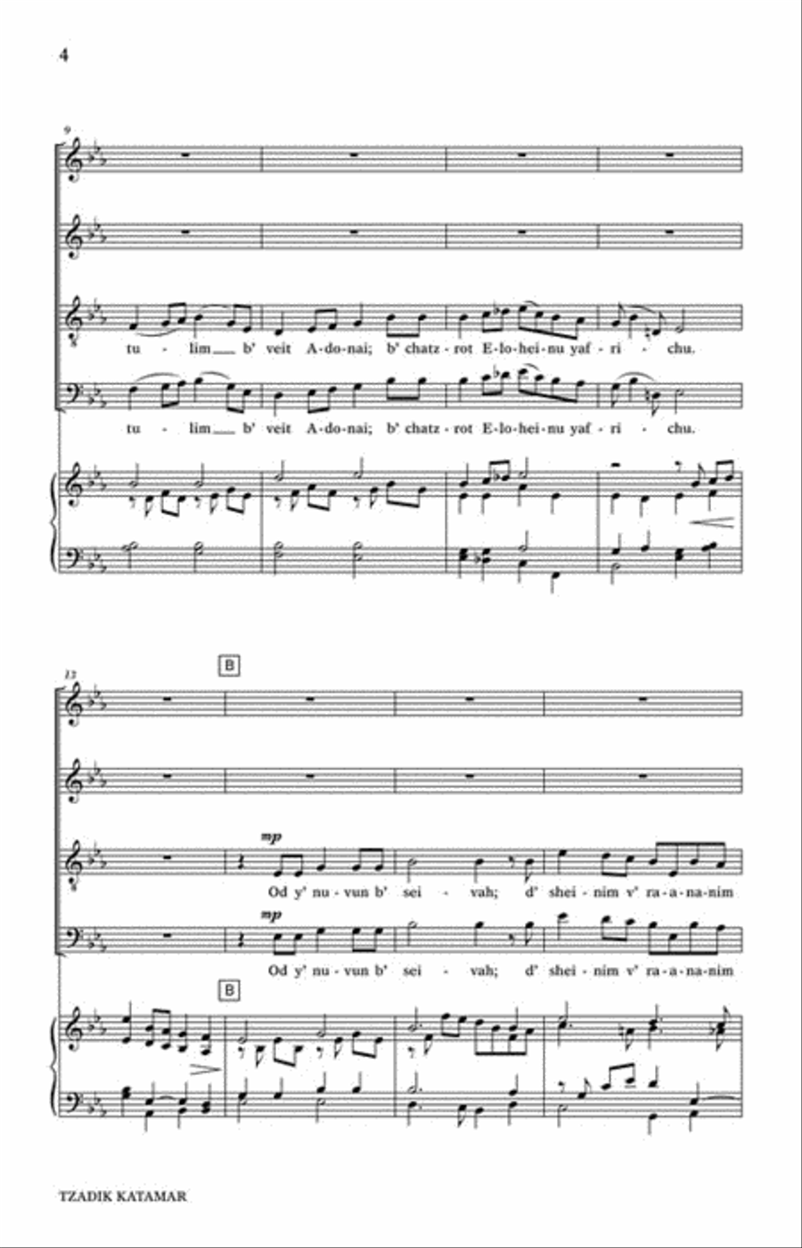 Tzadik Katamar 4-Part scores gallery preview page 3