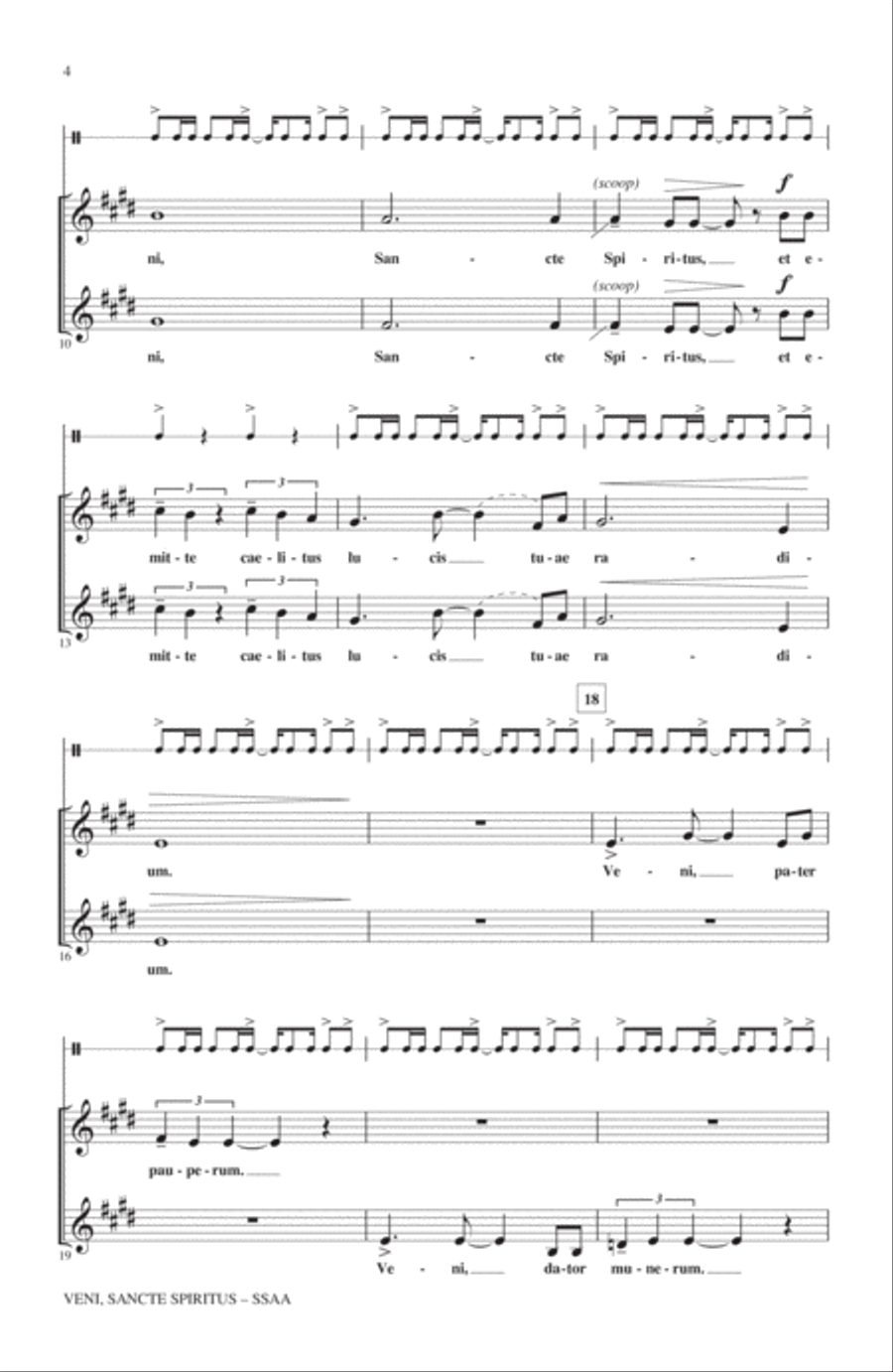 Veni Sancte Spiritus SSA scores gallery preview page 2