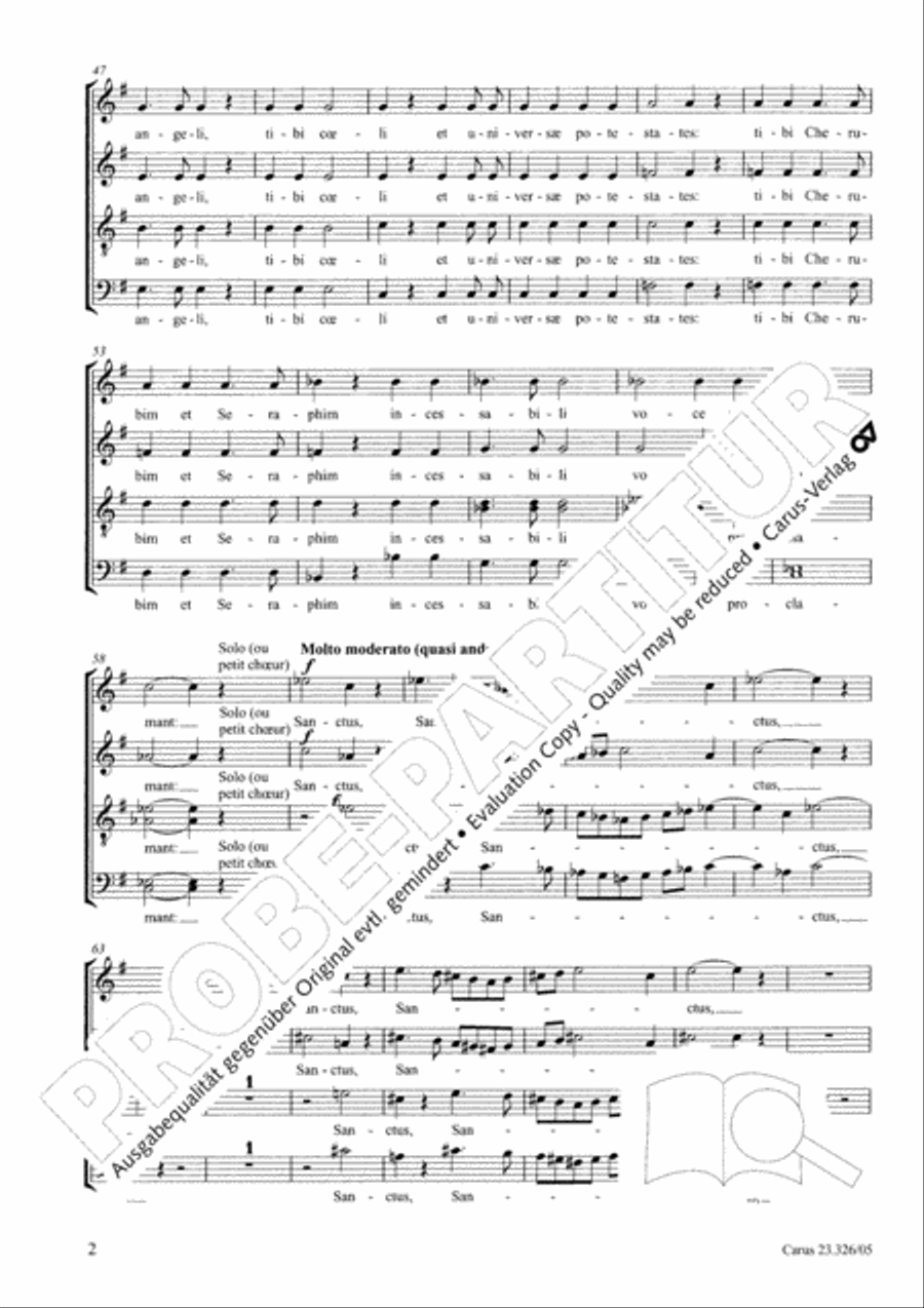 Te Deum 4-Part scores gallery preview page 3