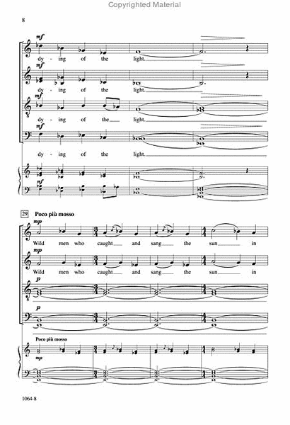 Do Not Go Gentle - SATB Octavo image number null