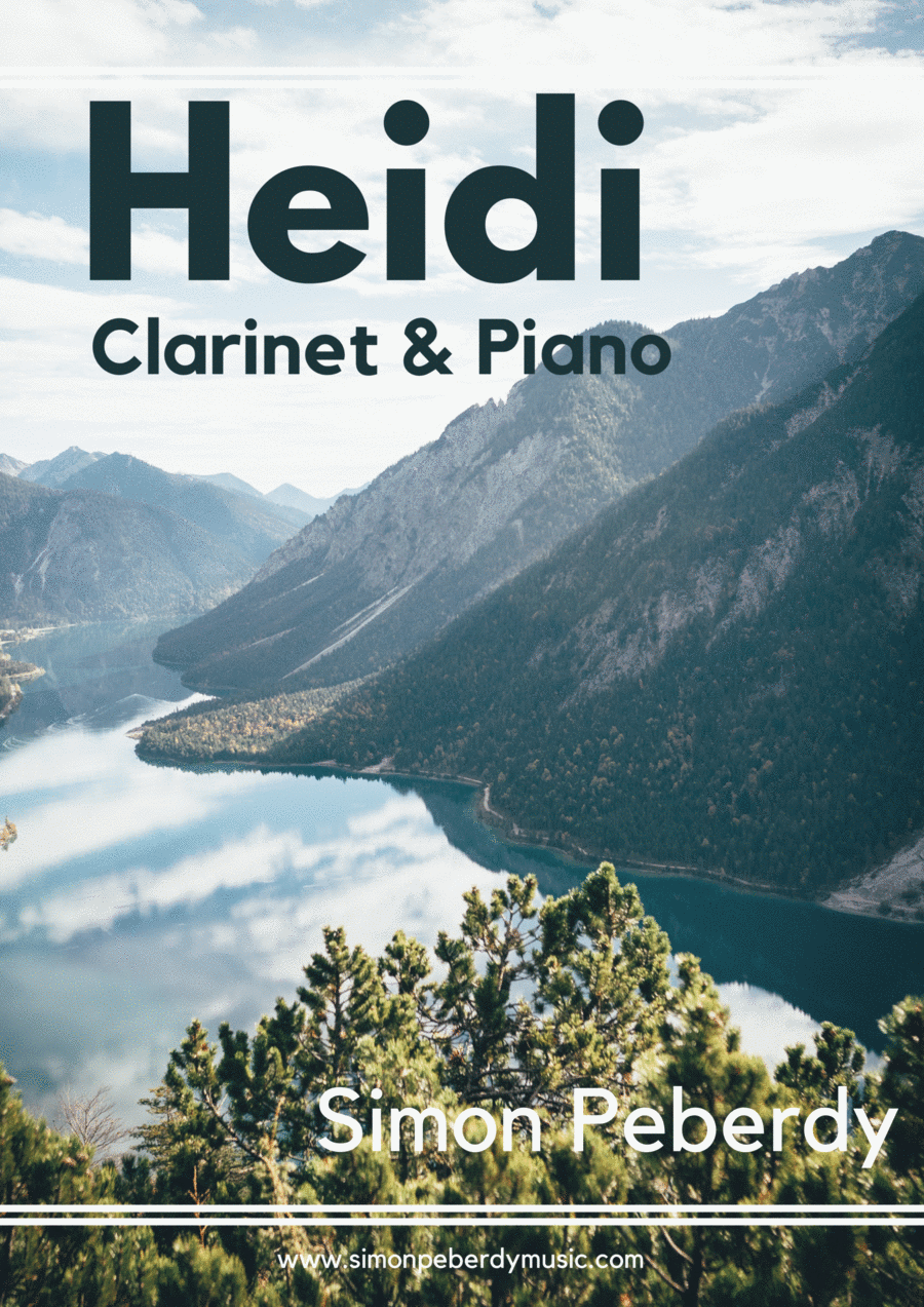 Heidi, for Clarinet and Piano by Simon Peberdy Clarinet Solo scores gallery preview page 1