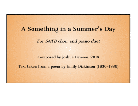A Something in a Summer's Day image number null