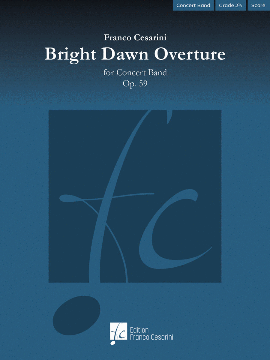 Bright Dawn Overture, Op. 59 Concert Band scores gallery preview page 1