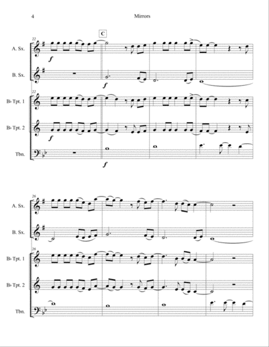 Mirrors Small Ensemble scores gallery preview page 5