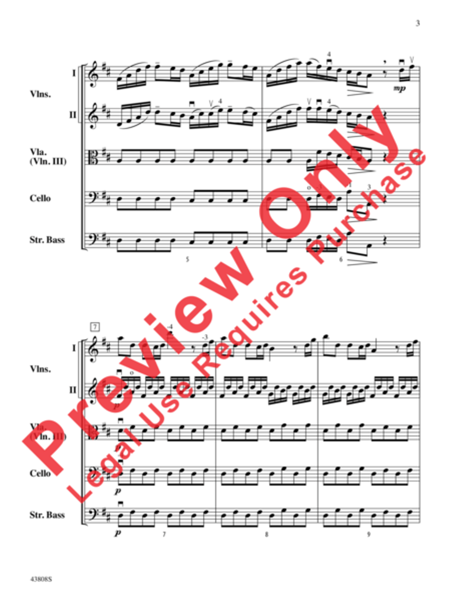 Overture to Euristeo Overture to Euristeo String Orchestra scores gallery preview page 4