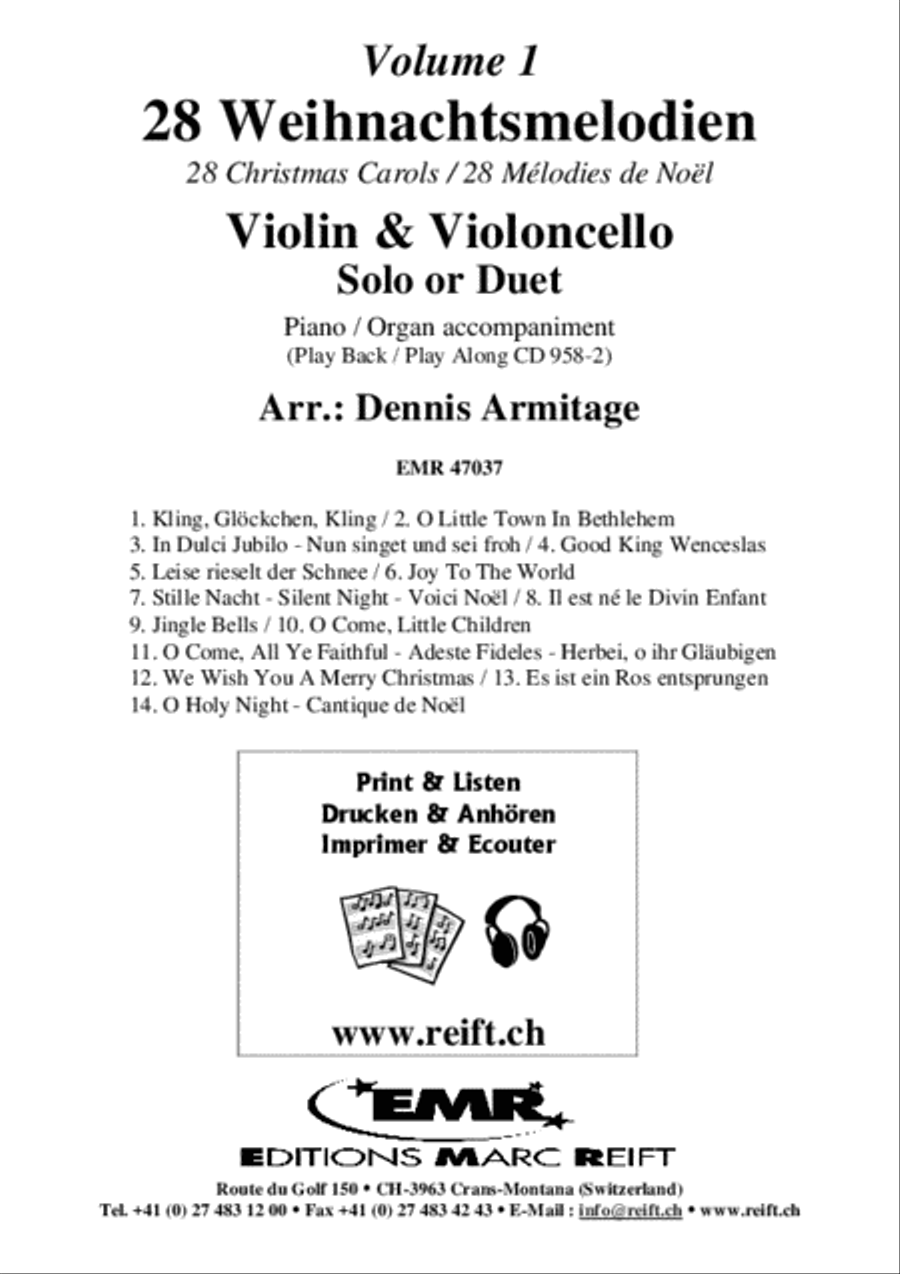 28 Weihnachtsmelodien Vol. 1 String Duet scores gallery preview page 2