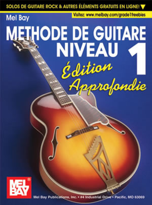 Book cover for Methode de guitare moderne de niveau 1, edition etendue