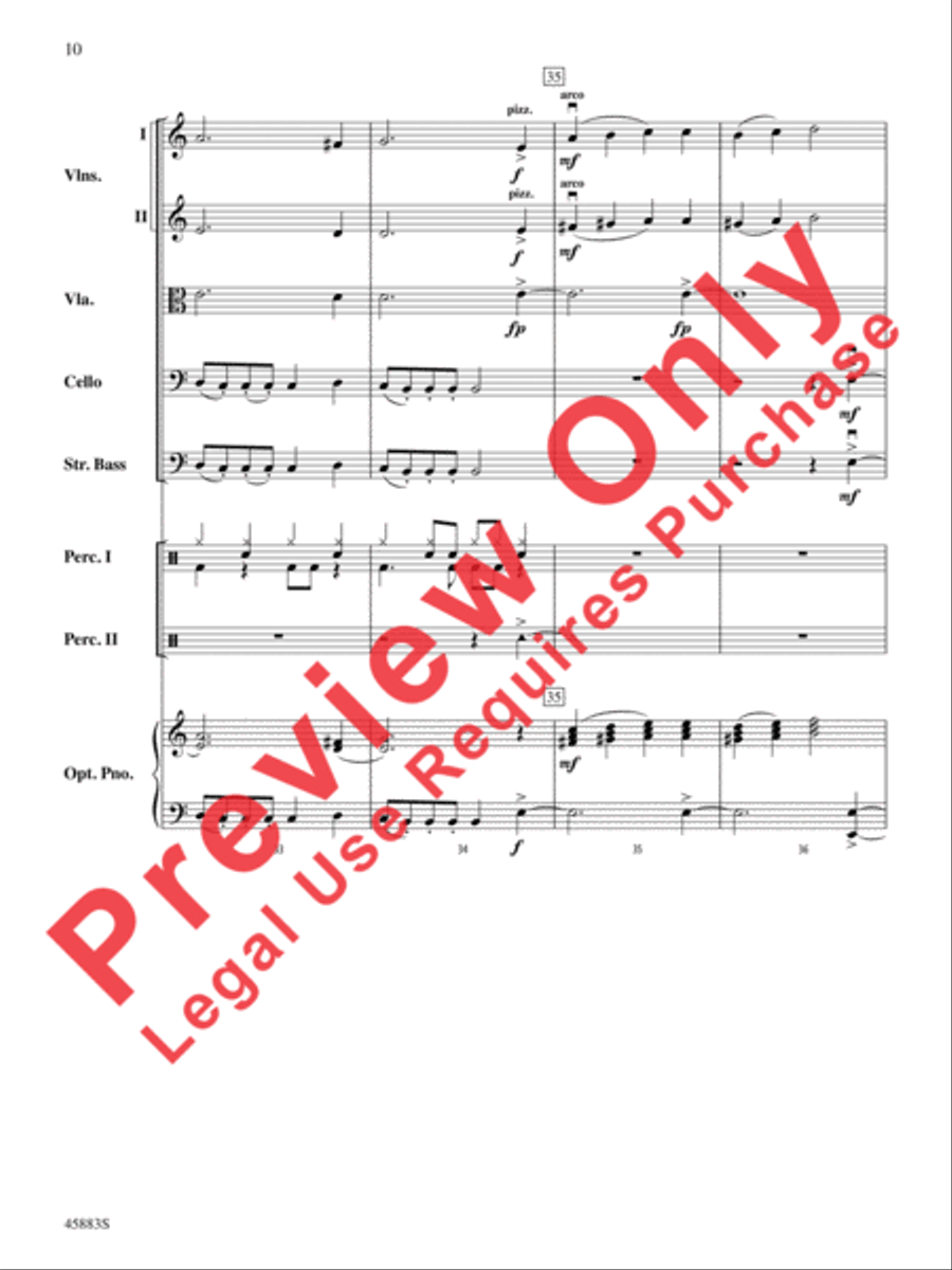 Secret Agent Sugar Plum String Orchestra scores gallery preview page 10