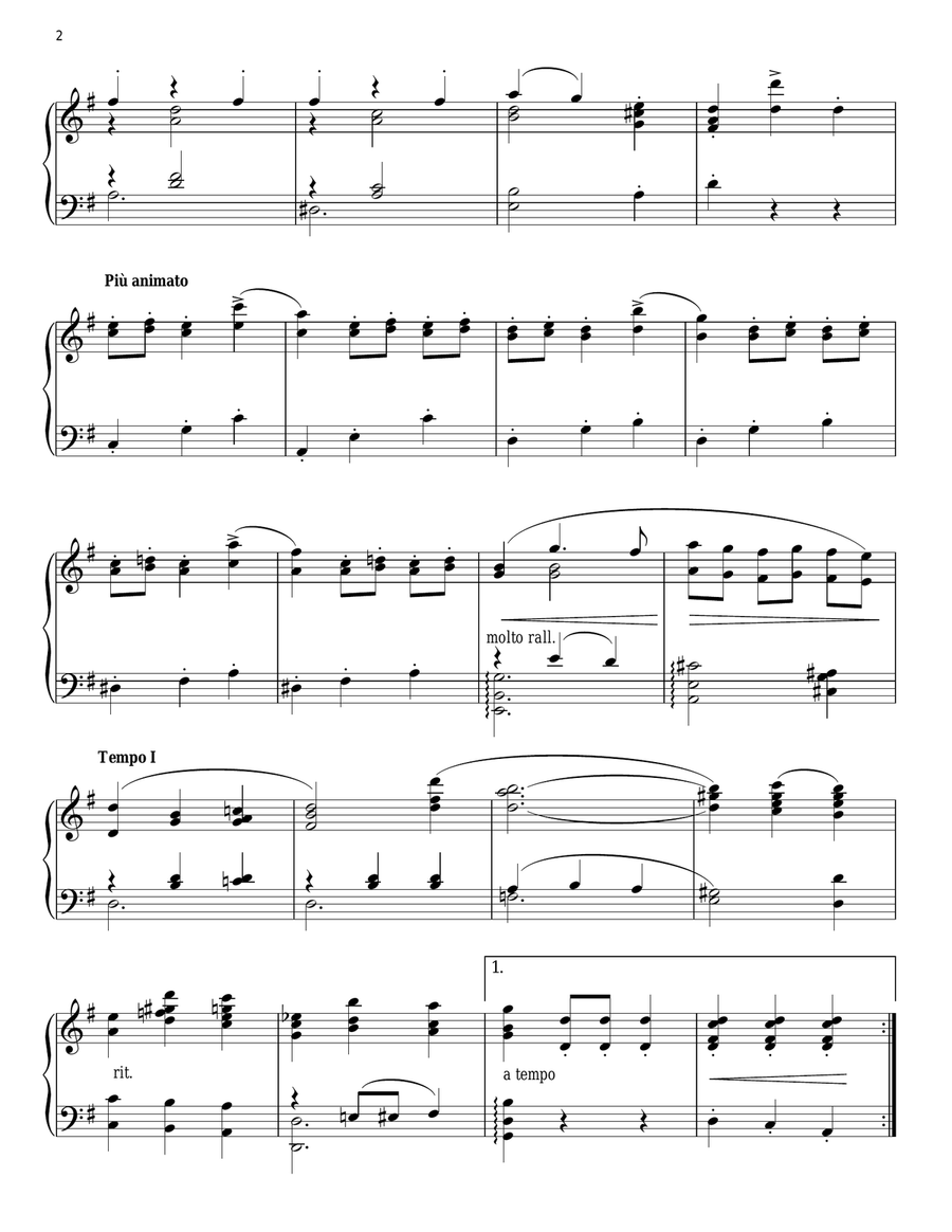 The Waltzing Cat Piano Solo scores gallery preview page 2