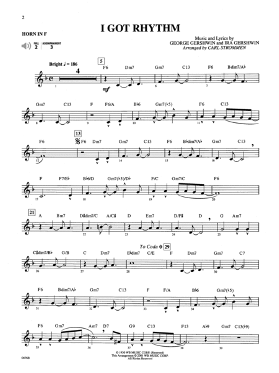 Gershwin by Special Arrangement Horn scores gallery preview page 3