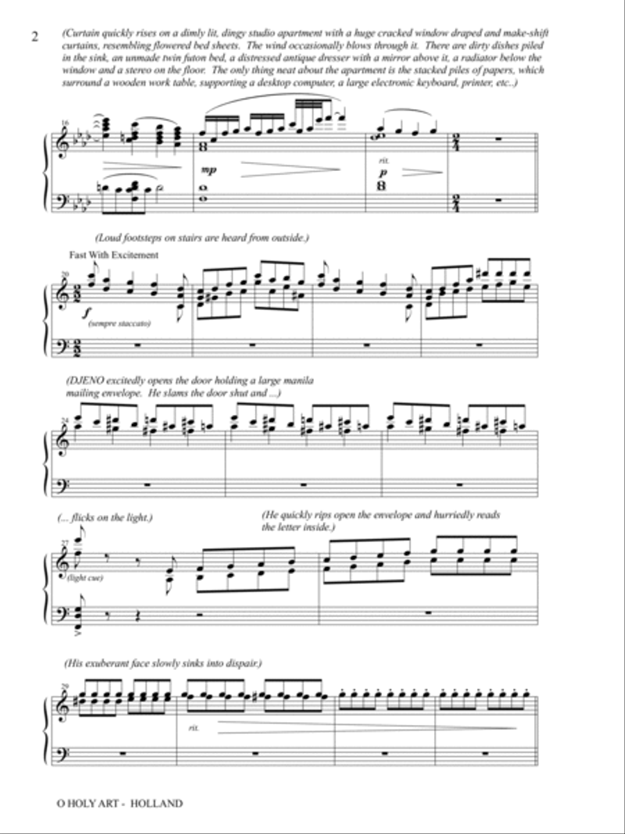 O Holy Art A Tragic One Act Opera Piano Vocal Score Voice scores gallery preview page 6