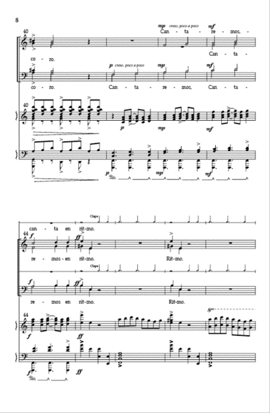 Ritmo SA(T)B Ritmo SA(T)B SA scores gallery preview page 7