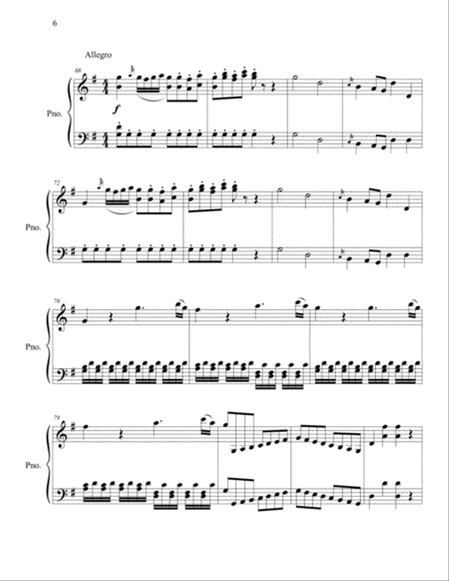 Mozart String Quartets for Solo Piano Vol. 1 Cello scores gallery preview page 6