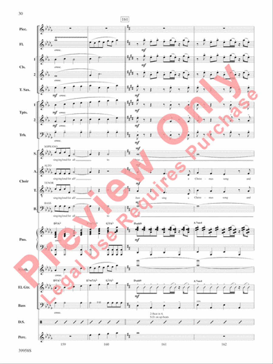 Elf: A Medley from the Broadway Musical Choir scores gallery preview page 31