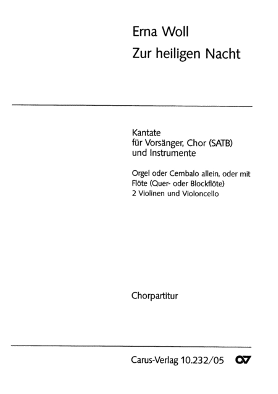 Zur heiligen Nacht 4-Part scores gallery preview page 2
